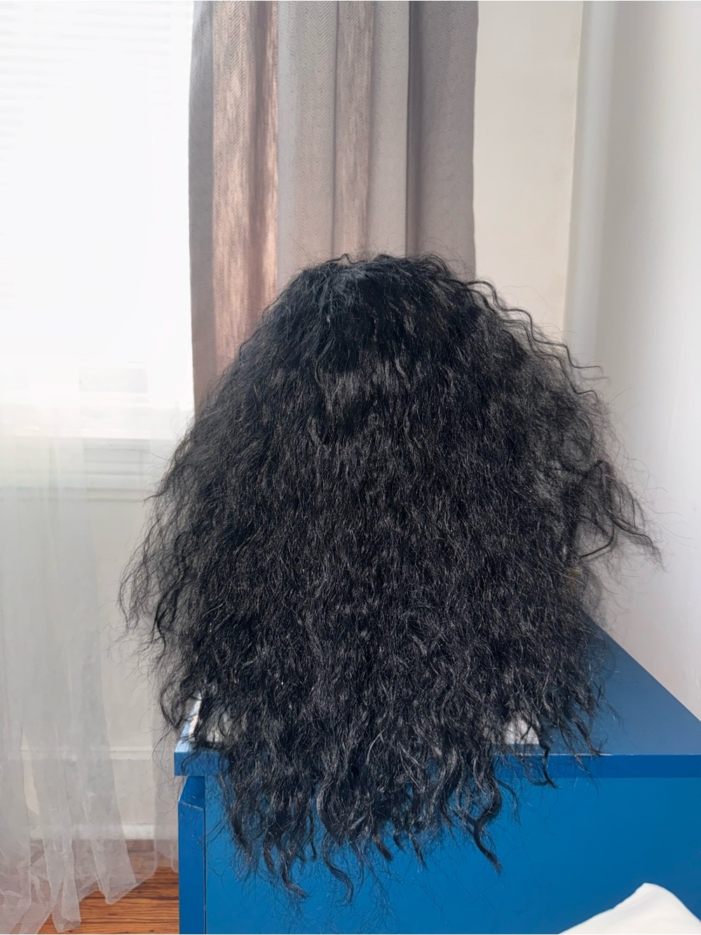 Black Wavy Wig - lace front